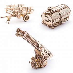 Puzzle, wooden construction kit, 7+ Boys & Girls 3D Mechanical Truck UGM-11 
