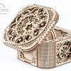 UGears Treasure Box + STEAMPUNK CLOCK Wooden 3D Model 2535