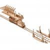 UGears Locomotive + Railway Platform + Rails Wooden 3D Model 12747