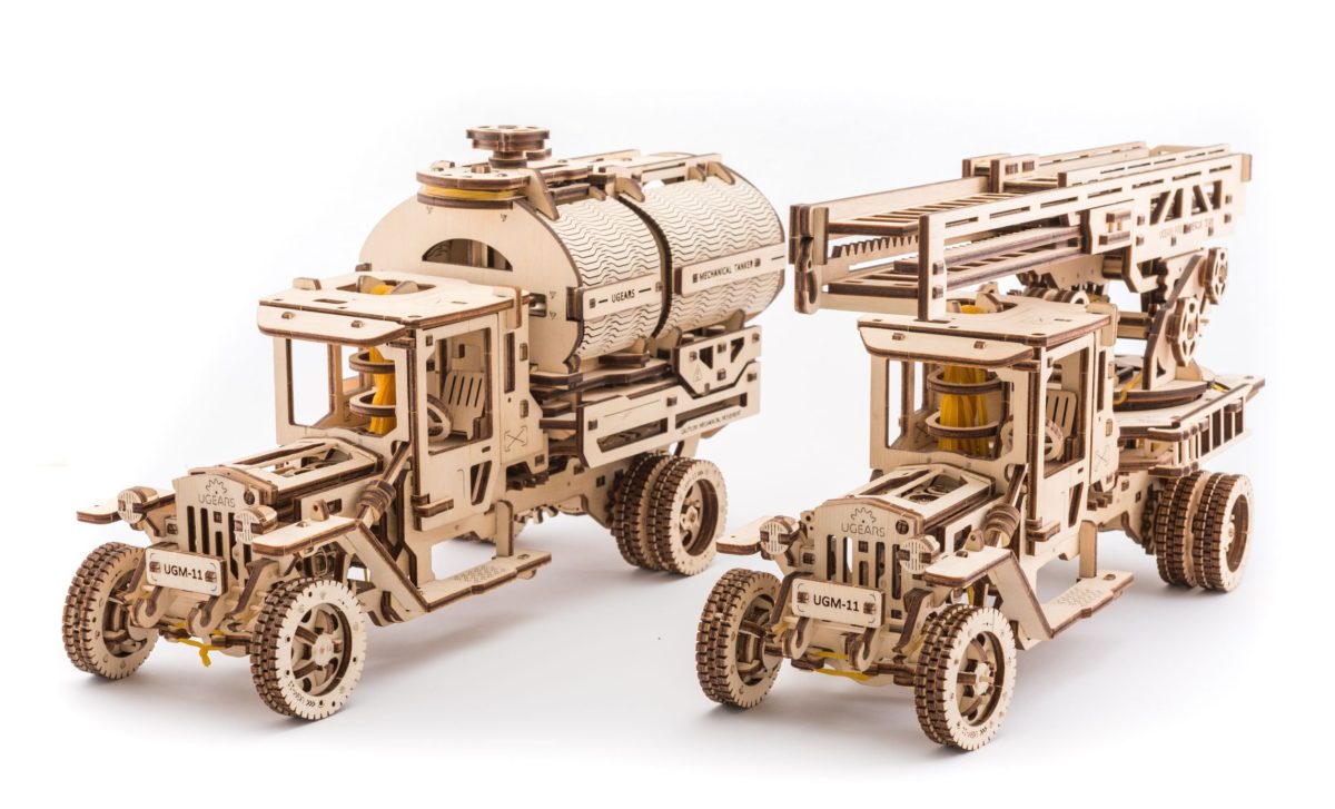 UGears UGM-11 Truck and Set of Additions wooden puzzle and construction kit  | Ugears Mechanical Model