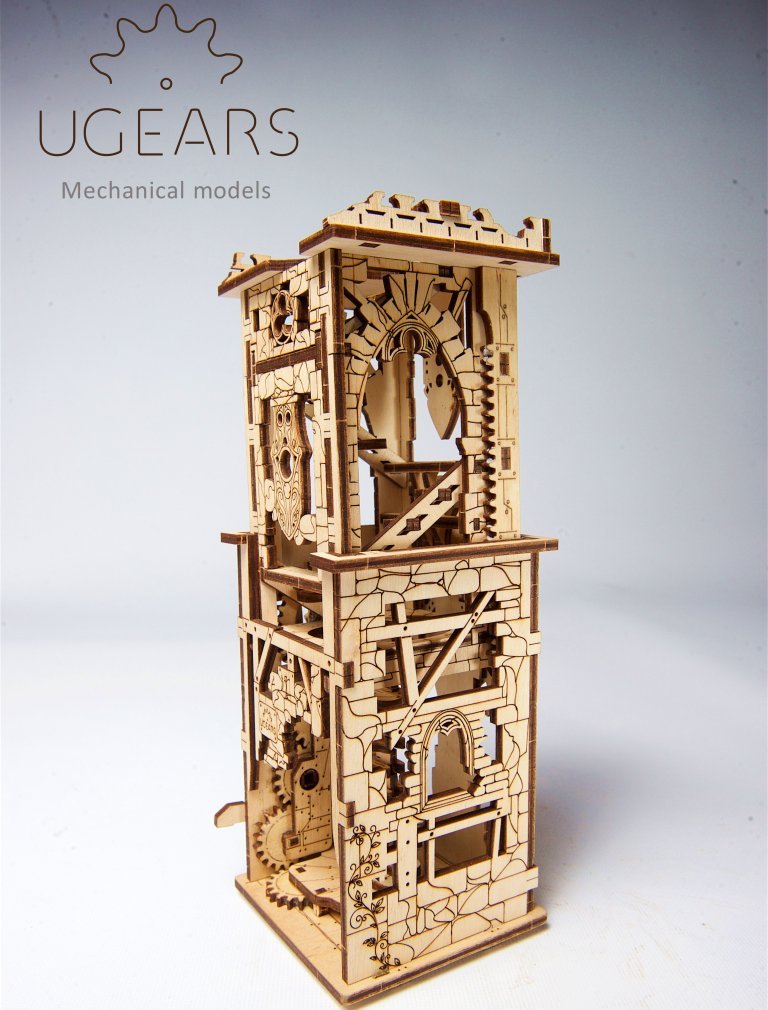 UGears Archballista-Tower wooden puzzle and construction kit