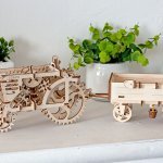 UGears Mechanical Wooden Model 3D Puzzle Kit Tractor and Trailer
