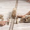 UGears Locomotive and Rails Wooden 3D Model 12772