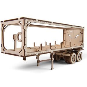 UGears Mechanical Wooden Model 3D Puzzle Kit Heavy Boy Truck VM-03 Trailer