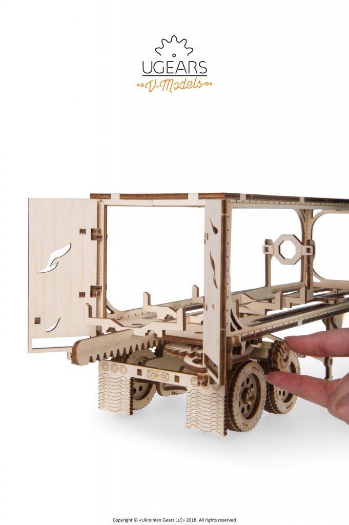UGears Heavy Boy Truck VM-03 Trailer wooden puzzle and 