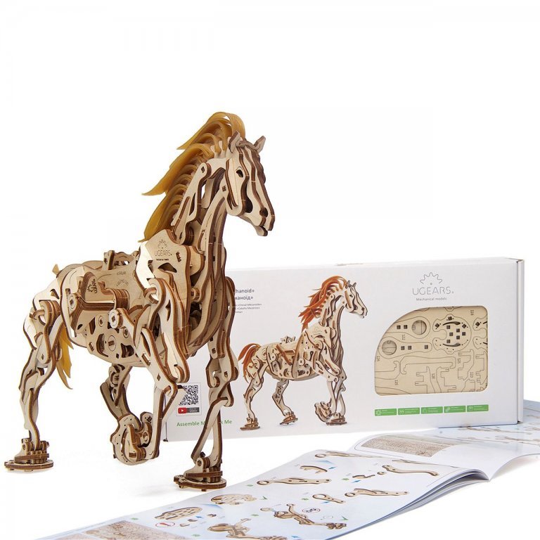 UGears Horse Mechanoid wooden puzzle and construction kit