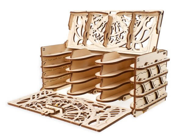 UGears Mechanical Wooden Model 3D Puzzle Kit Card Holder