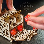 UGears Mechanical Wooden Model 3D Puzzle Kit Dice Keeper
