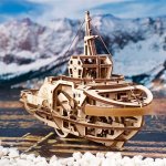 UGears Mechanical Wooden Model 3D Puzzle Kit Tugboat