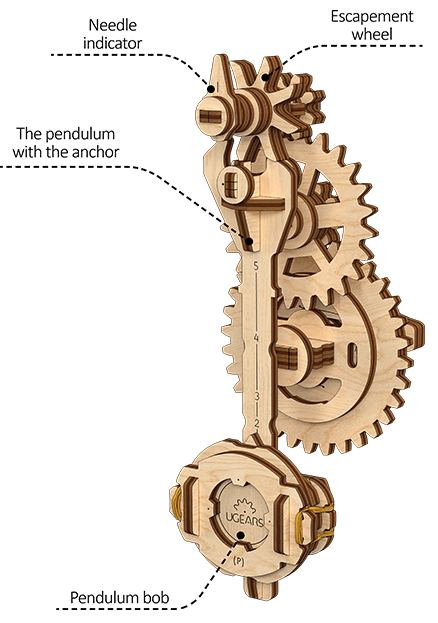 UGears STEM LAB Pendulum wooden puzzle and construction kit | Ugears Mechanical Model 1