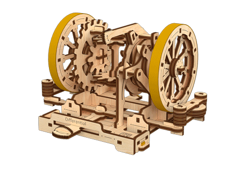 UGears STEM LAB Differential wooden puzzle and construction kit | Ugears Mechanical Model 2