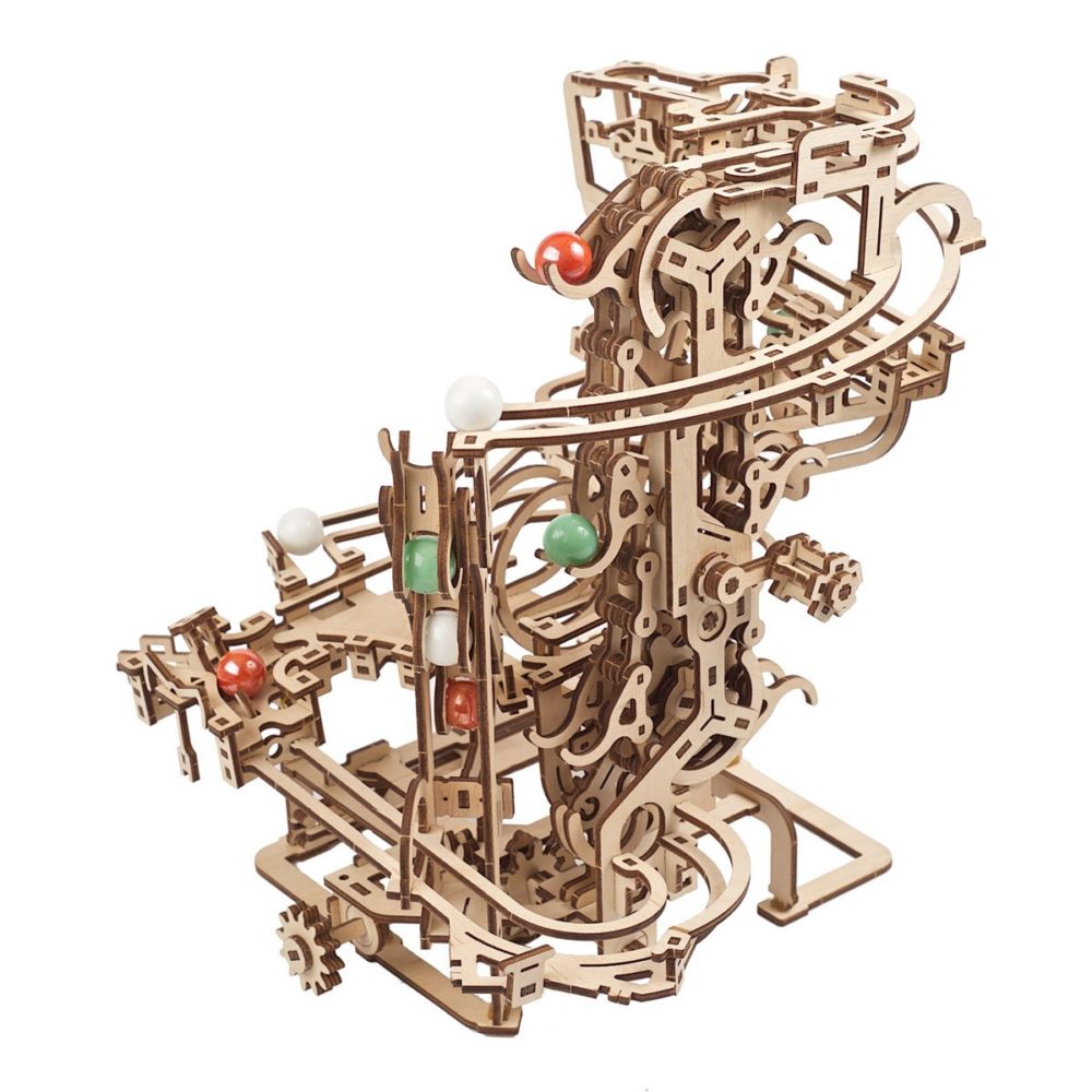 Ugears Marble Run Chain Hoist wooden puzzle and construction kit 