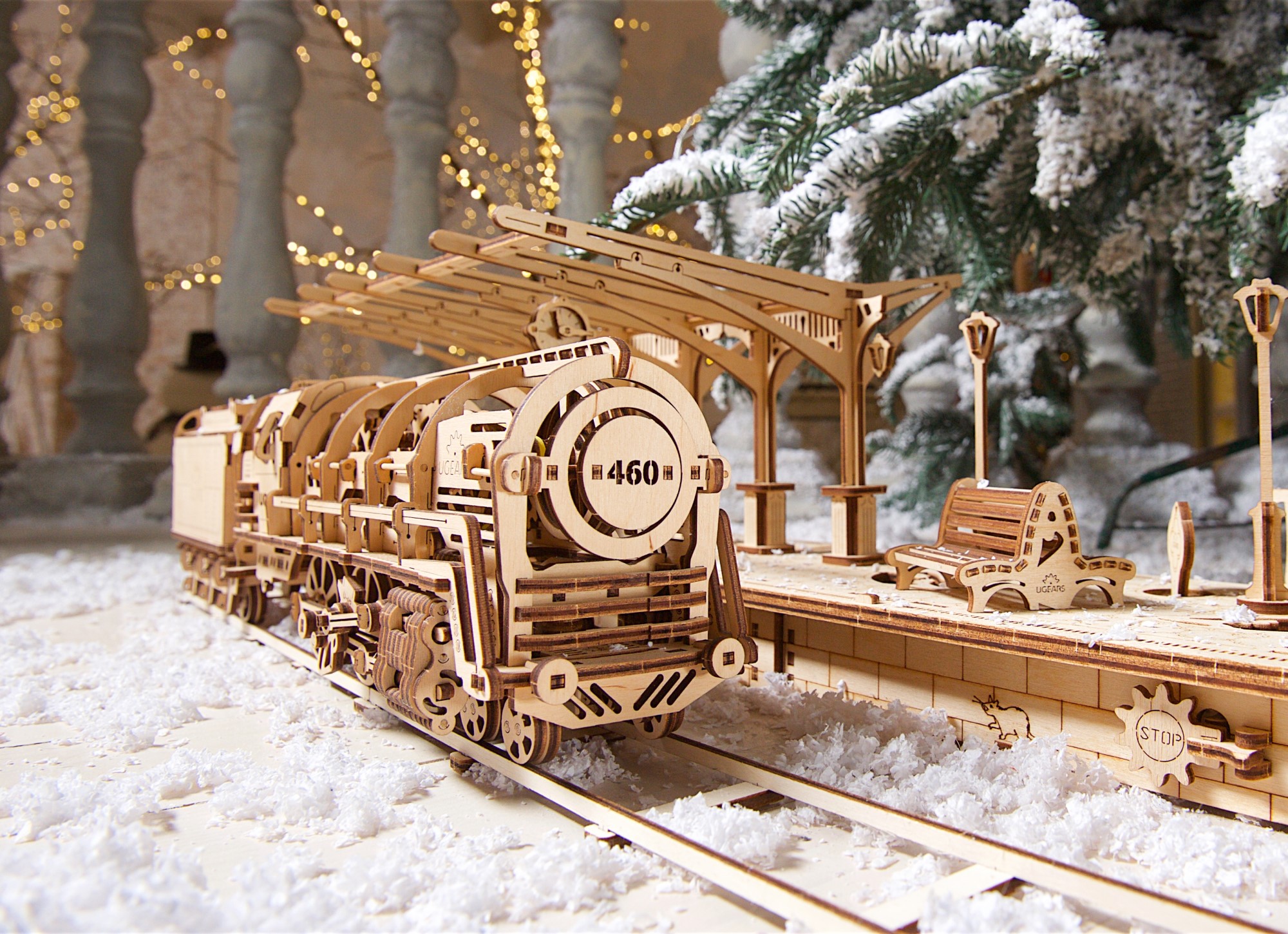 UGears Steam Locomotive Christmas gifts