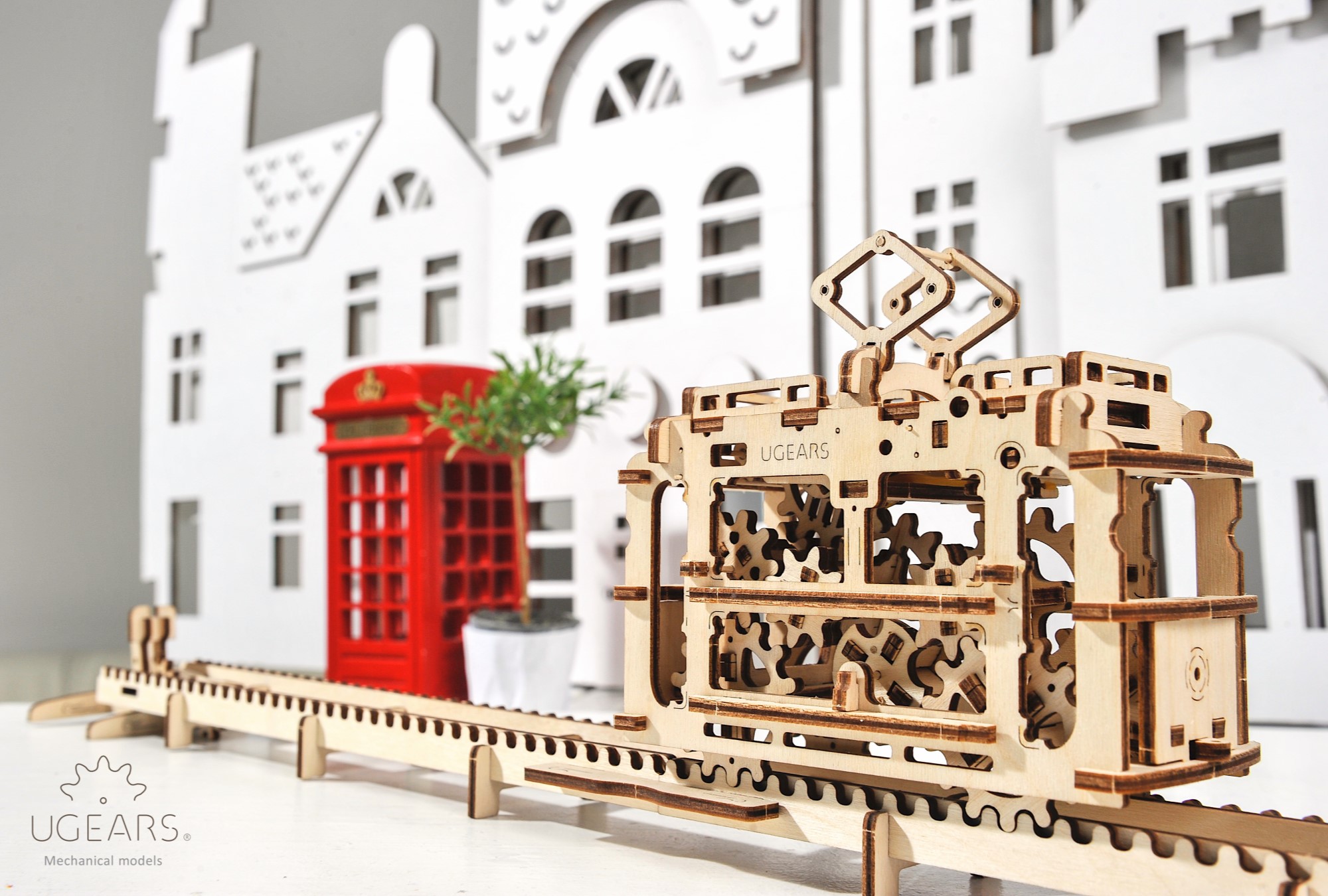 UGears Tram with Rails